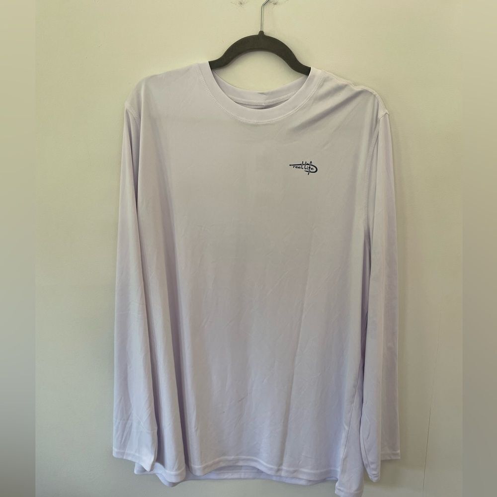 Reel Life men’s Jax beach long sleeve UV white short XL NWT
